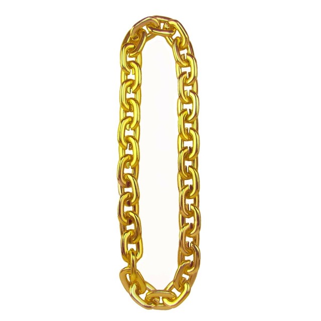 Fake Gold Fat Rope Chain Old School Hip 