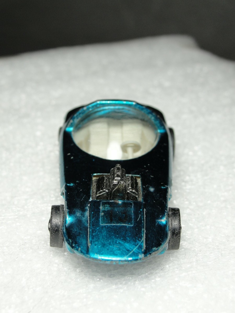 1967〜1968 Hot Wheels レッド•パイソン(アクアブルー) Vintage 1967 Hot Wheels Redline Aqua Blue Silhouette Car With