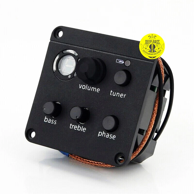Acoustic Guitar Pickups ISYS+ Plus Onboard Preamp Piezo Pickups 2-Bands EQ Tuner - Image 4 of 4