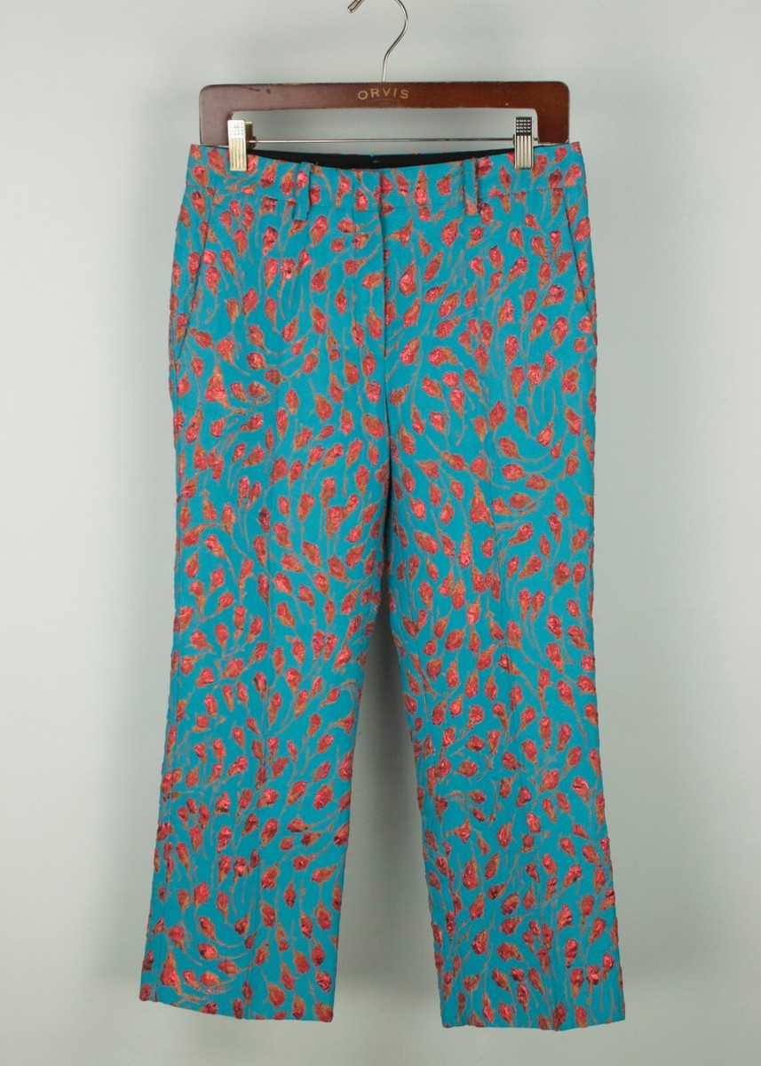 N21 Numero Ventuno Multicolor Floral Embroidered Pants Made in 