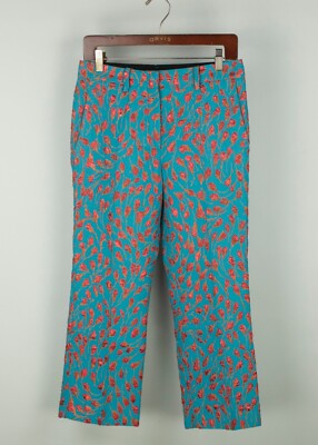N21 Numero Ventuno Multicolor Floral Embroidered Pants Made in 