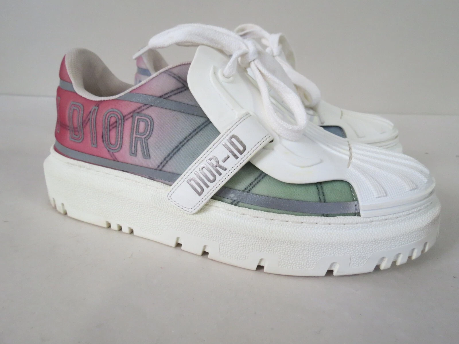 Baskets Christian Dior multicolores toile et caoutchouc Dior ID taille 37 USA 7