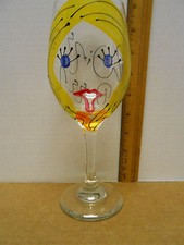 Wine Queen Wine Glass Handpainted