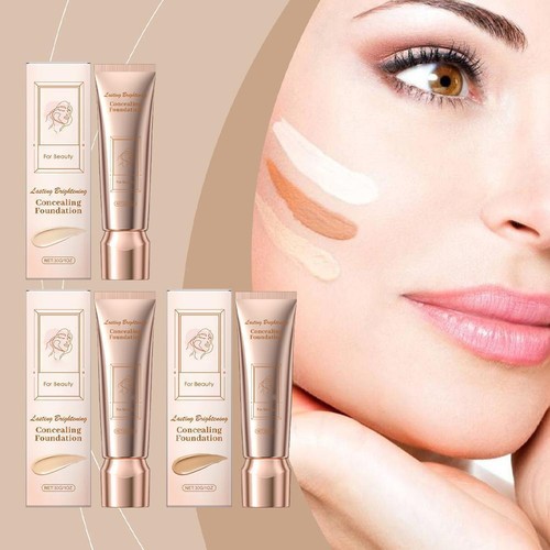 ☮Matte Wear Full Coverage Brighten Liquid Foundation Makeup Concealer Base M9T9 - Picture 2 of 12