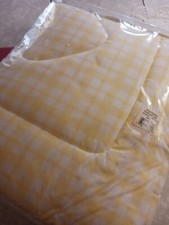 Vintage Babycare Crib Quilt NIP/ UNUSED 33" by 42" Yellow Checks