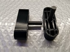 2 rulli telaio futon oblunghi, parti, alianti, cursori, made in USA, spedizione veloce