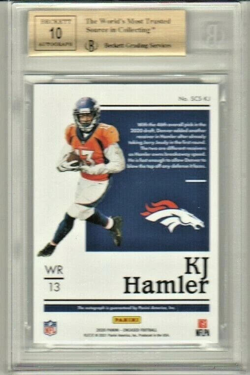 2020 Encased KJ Hamler Scripted Signatures Emerald Auto RC 10/10 Gem Mint 9.5/10 - Image 2 of 4