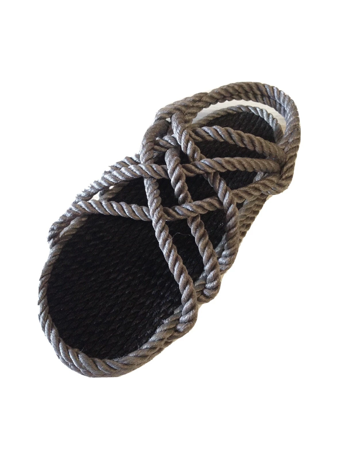 Rope Sandals Men's Size 13 Medium Width Gray. Vegan