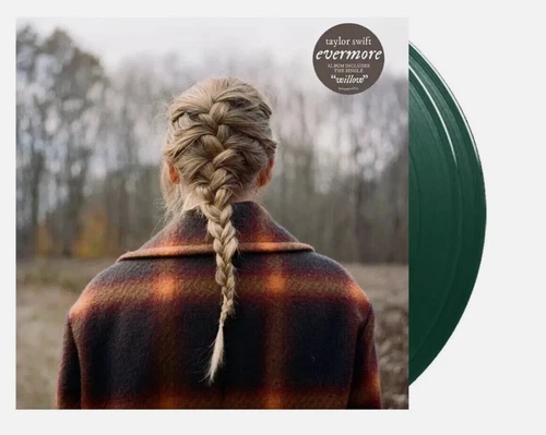 Taylor Swift - Evermore (Deluxe Edition) 2 x Green Vinyl  - Brand New & Sealed