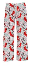 BRIEF INSANITY Pants Cardinal Floral Graphic Lounge Pants