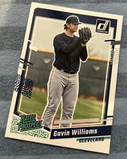2023 Donruss Baseball Rated Prospect Base #32 Gavin Williams - Cleveland Indians