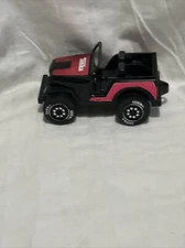 1979 Tonka  corporation Jeep Red Foil Vintage  Retro  Classic 👌 Pre-Owned NICE