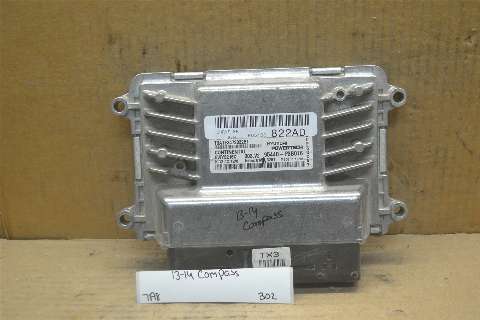2015 Jeep Compass TCM TCU Transmission Control Module 