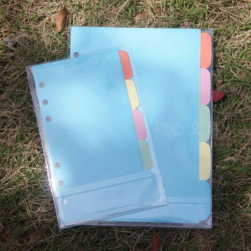 Divider Insert Refill 5 Pcs A5/A6/A7 Index Multi-Coloured Tabs Notebook Planner - Picture 2 of 7