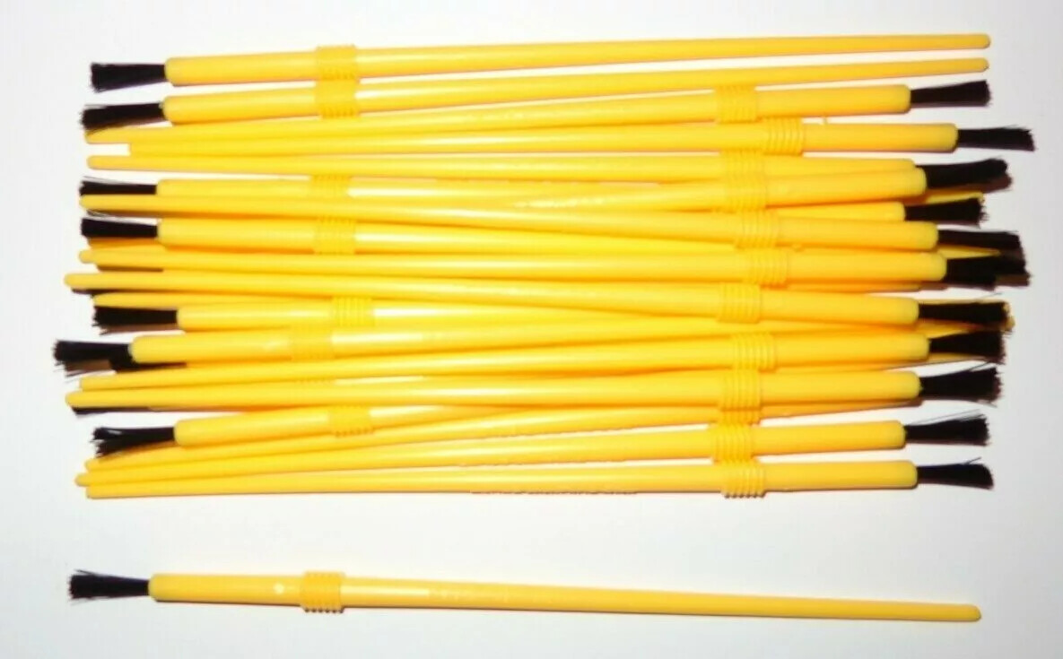 CRB Disposable Nylon Epoxy Brushes For Rod Building – 25pc Or 100pc – 1/8" Or 1/4"