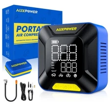 AUXPOWER Heavy Duty Portable Air Compressor Car Tire Inflator Electric Pump Auto