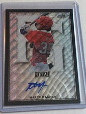 MARCELO MAYER 2020 LEAF PERFECT GAME BLACK WAVE AUTOGRAPH #3/5 Red Sox