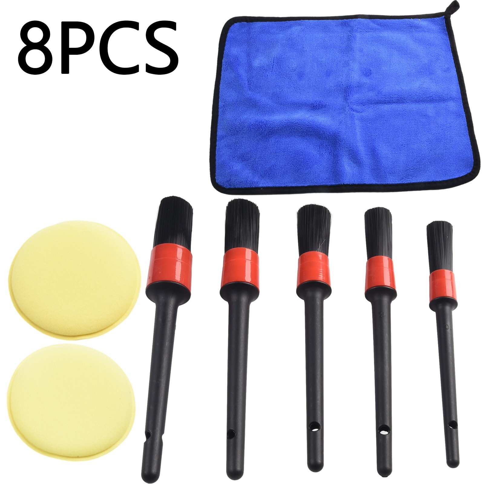 Complete Car Detailing Brush Kit Engine Cleaning Tools for Car