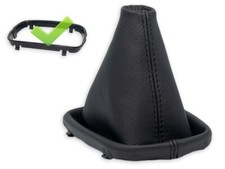 SCHALTMANSCHETTE FUR AUDI A6 C5 1997-2001 SCHALTSACK NATURLEDER + RAHMEN