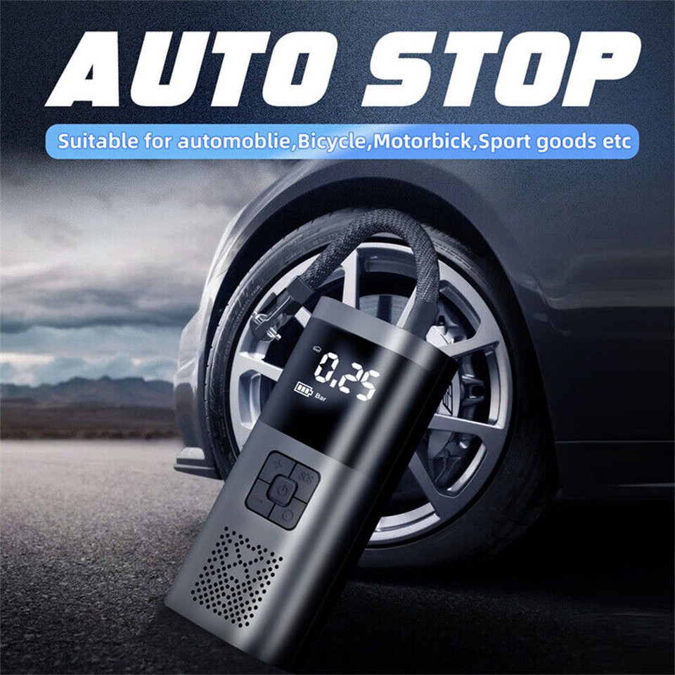 160 PSI Air Compressor Tire Inflator Fits Car Moto Bike Tires Air Pump