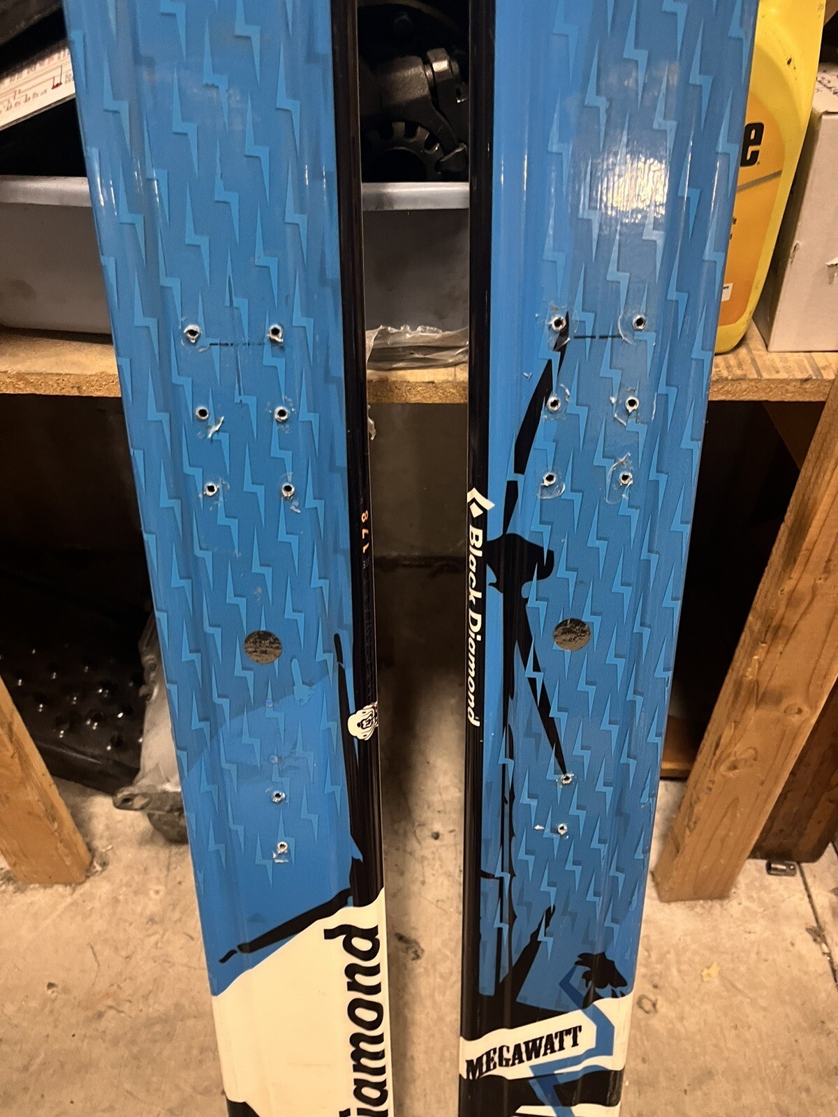 Black Diamond Megawatt Telemark Powder Skis 178 eBay