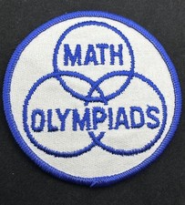 Vintage Math Olympiads Embroidered Sew-On Patch