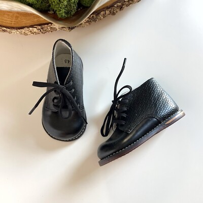 • Josmo Baby First Walker Black Boots • Size