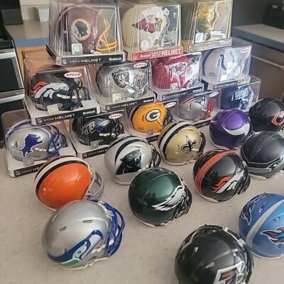 ④00's DEAD STOCK NFL RIDDELL MINI HELMET 2019 NFL DRAFT NFL 100 RIDDELL MINI HELMET NEW IN BOX no