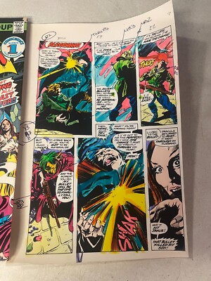 TOMB OF DRACULA #59 ART original color guide 1977 vampire hunters kill JANUS