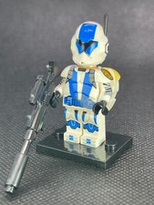 CUSTOM PAD PRINTED LEGO STAR WARS CLONE WARS CLONE TROOPER Minifigure w/Case