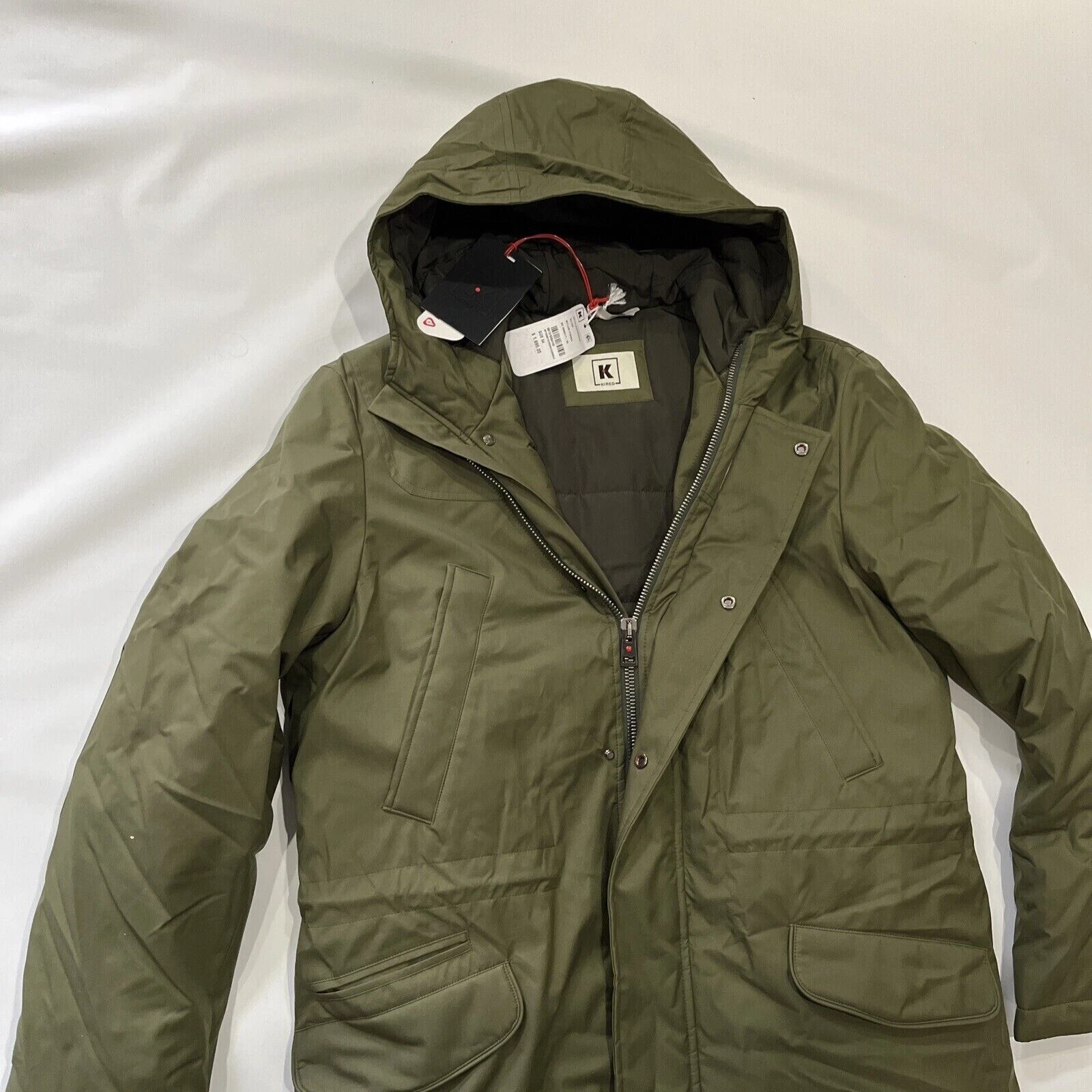 Kired by Kiton men's Olive Parka Jacket - size 42 / 52 eu - retail $1695 image 10