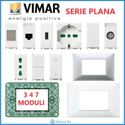 VIMAR PLANA Originale Placche Placca Presa Usb Interruttore Supporto 3 4 7 schuk