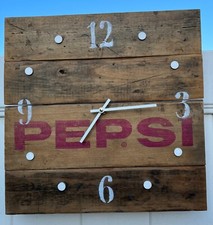 Pepsi Vintage Soda Crate Clock PC11