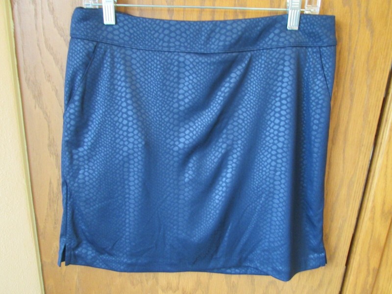 Greg Norman Golf Women's Navy Blue Pull On Skirt Skort M