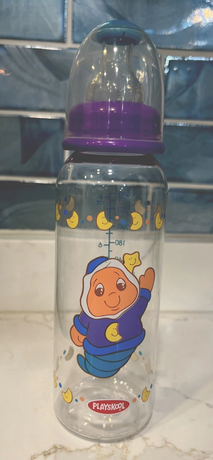 Vintage Playskool GLO WORM Baby Bottle Feeding Complete NEW Rare 2006 Collectors