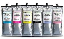 6 x 500ml E-64s OKI ColorPinter Compatible OKI IP5 SX ink bags - MADE IN USA