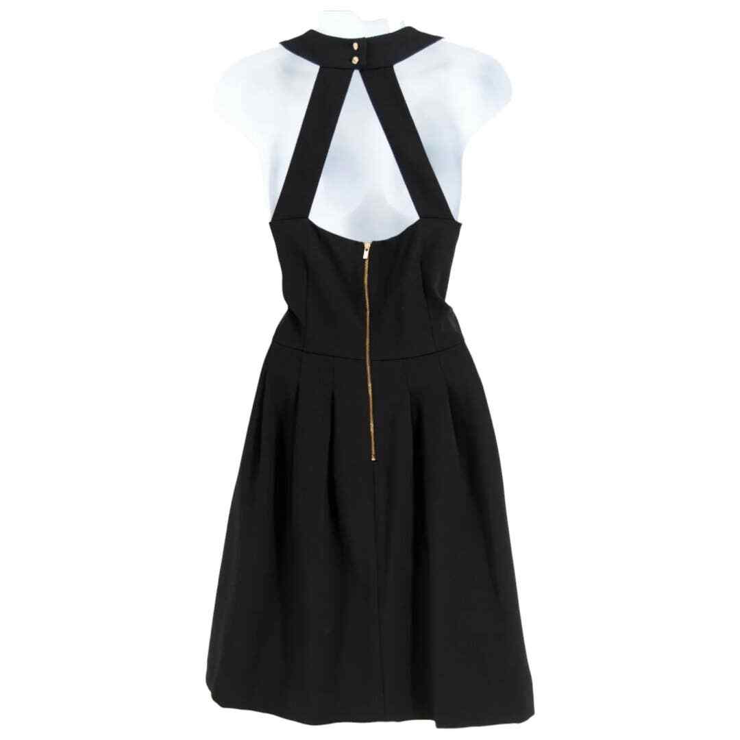 banana republic black cut out dress Silky Cut-Out Back Midi Dress by Banana Republic Size 8 in Black