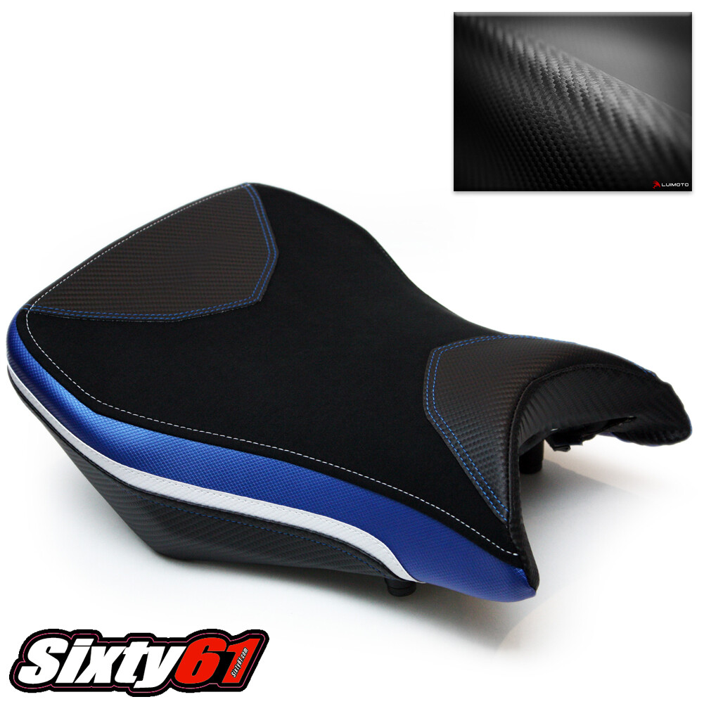 BMW S1000rr Seat Cover 2012 2013 2014 Comfort Black Blue Front Luimoto