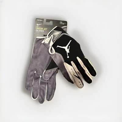 Jordan Football Gloves All Weather Vapor Jet 5.0 Size XXL Hook and Loop Strap