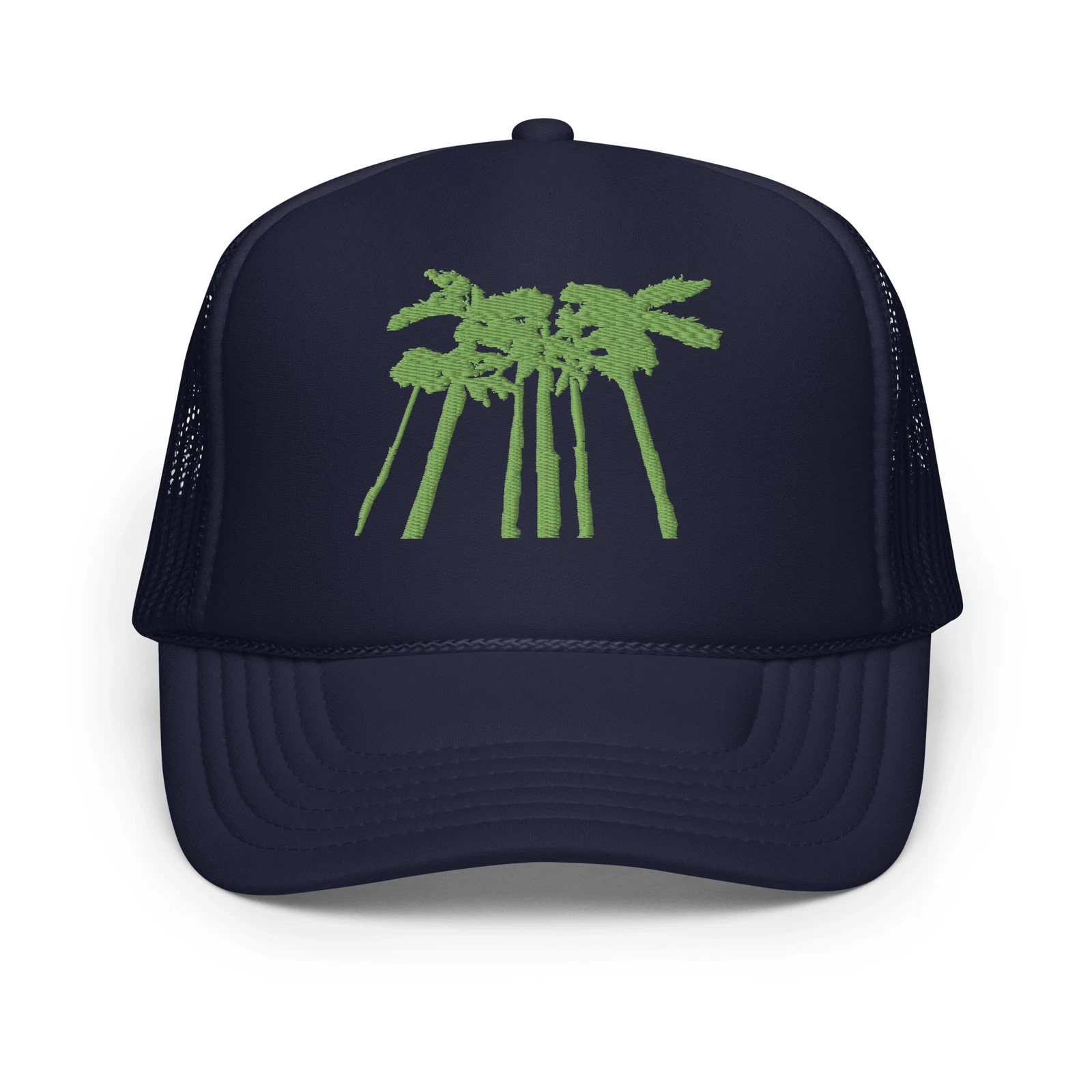 Palm Trees Embroidered Foam trucker hat