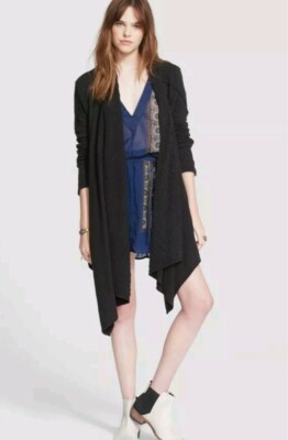 Free People In The Loop Open Front Women's Boho Cardigan Sweater Size S  #W5