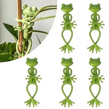 5x Frosch Pflanzenständer grün Frosch Pflanzenstützen Halter niedlich stabil große Stütze H