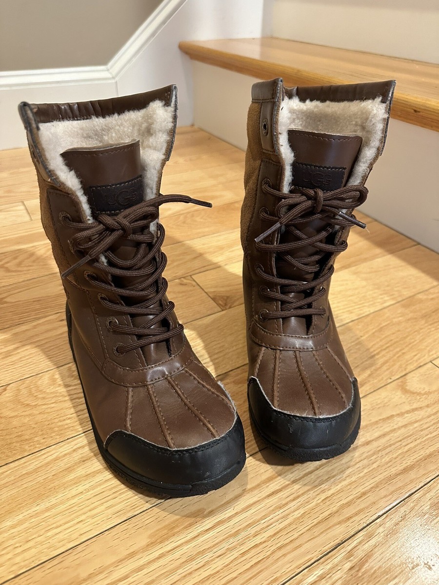 Boys Ugg Winter Snow Boots Size Youth Brown