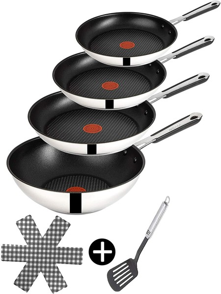 Tefal J90936 Jamie Oliver Pfannenset 7 Tlg Wokpfanne Schmorpfanne Bratpfanne Pan-image