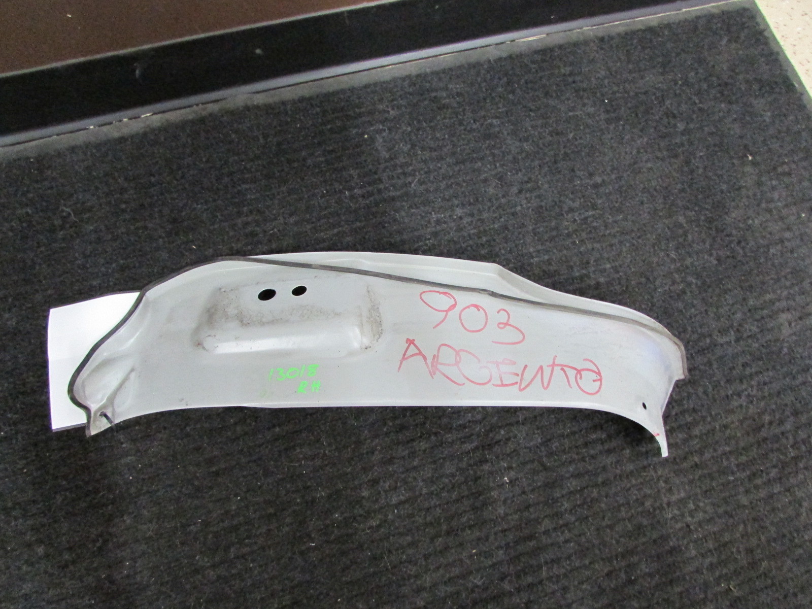 Ferrari 360, RH, Right B-Pillar, Door Jam Metal Trim Panel, P/N 64858811