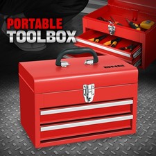 Workshop Garage Household Lockable 14 2-drawer Steel Tool Box Organizer Storage Workshop Garage Household Lockable 14 2-drawer Steel Tool Box Organizer Storage