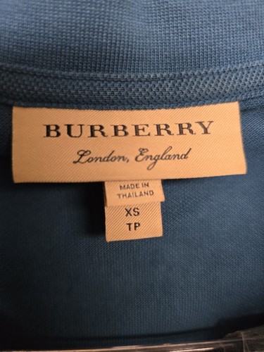 Burberry Brit Polo Shirt Mens XS Black Nova Check Preppy Extra Small Collared - Picture 2 of 7
