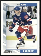 1992-93 Score #408 Tie Domi