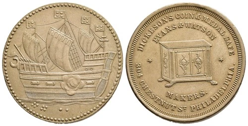 FITZ USA Summer Islands Token Dickeson Coin and Safe series 19th CT ØAHA337