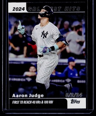 2025 Topps #GH-1 Aaron Judge 2024 Greatest Hits
